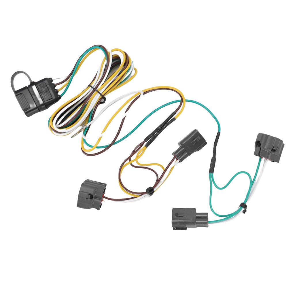 4 Pin Trailer Wiring Harness 55363 Vehicle Side 4 Way Towing Hitch Wiring Replacement for Wrangler TJ 1998 2006