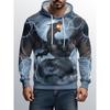 Men's Autumn and Winter 3D Printed Hooded Fashion Versatile Trend Breathable Casual Hoodies & Sweatshirts (men’s)