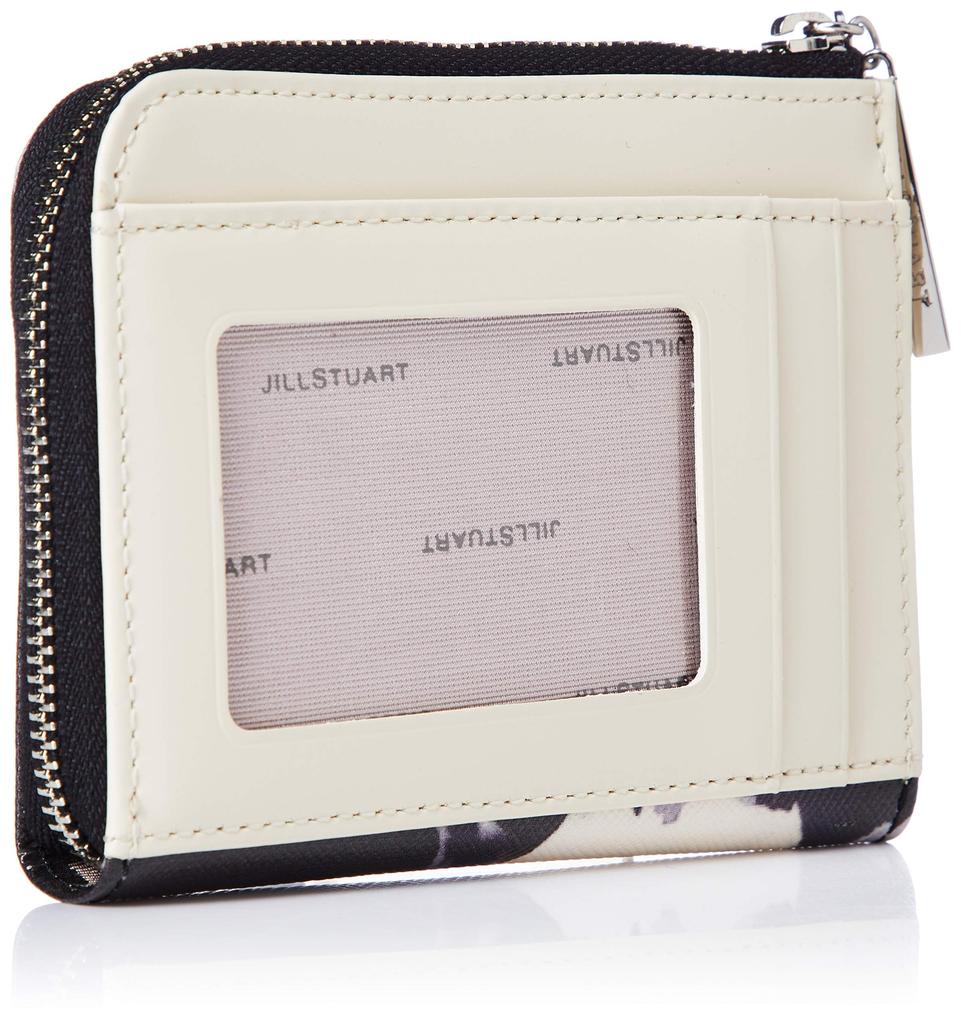 JILL STUART Small Wallet "Gloss Petal" Multi-Case Black