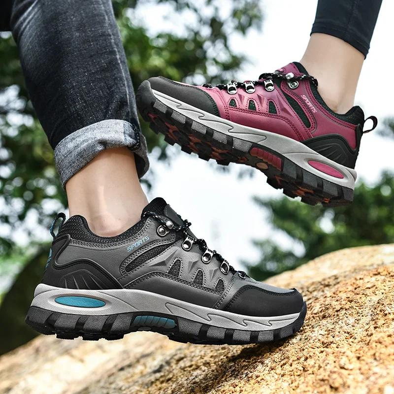 2024 New Brand Men Casual Shoes Outdoor Fashion Couples Sneakers Lace Up Men Walking Shoes Waterproof Leather Flats Men's shoes