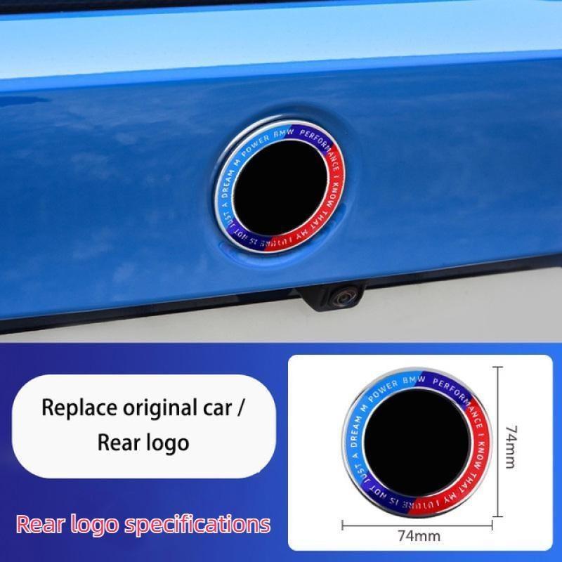 Front Hood Emblem Logo 82mmRear Badge 74mmWheel Hub Cap 68mmSteering Wheel Sticker45mm For X1 X5 X6 3Series 5Series 7Series