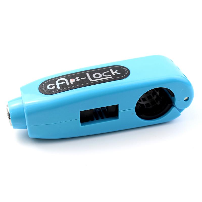 Trava Antifurto para Guidão de Motocicleta - Trava de Tampas de Manopla Bullhorn