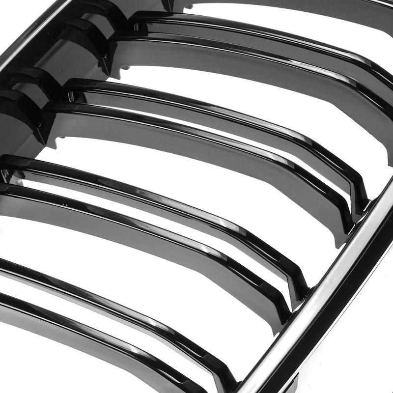 Pair Gloss Black Front Bumper Grille Grilles For BMW F34 335i GT 328i GTxDrive 2014 2015 2016 Not Fit For Sedan and Wagon