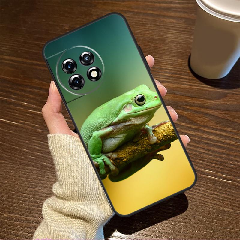 

Чехол Wildlife с зеленый лягушкой для OnePlus 13T 10T 8T 10R 13R 15 R 13 12 11 9 10 Pro Nord CE 5 2 3 4 Lite N20 N30 OnePlus Nord 2