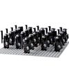 21Pcs/lot Dane Iron Feet Eomer Rohan Warriorr Vs Uruk Hai Army Figrues With Shield Sword Bow Spear Building Blocks Toys for Kids