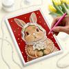 Handmade DIY Pearl Painting Little White Rabbit Theme Bedroom Living Room Frameless Diy Handmade Sticky Diamond Creative Canvas Painting