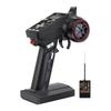 HOTRC CT-6A 6-Channel Radio Transmitter and Propo Set for RC Boats, RC Cars, and Tanks, LCD Display, 300M Long-Range Control, One-Handed Operation