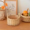 Fruit Bread Basket Breathable Rattan Basket Vegetable Storage Serving Basket for Wedding Home Party Photography