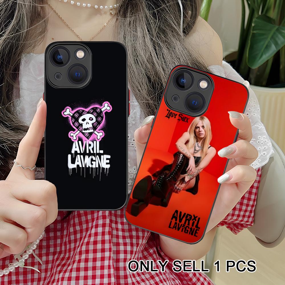 Avril Lavigne Silicone Mobile Phone Case for iPhone 17 16 15 14 13 12 11 X XR XS Air Pro Max Plus Mini Colorful Cover