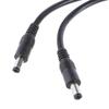 DC5521/DC5525 Power Cable 5.5x2.5mm/5.5x2.1mm Connector Wire Line 1 To 2 Y Splitter Cord for Security Cameras Fan