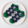 5Pairs Cotton Cartoon Short Socks Cheese Cookies Patchwork Mid Tube Socks Ankle Hosiery Breathable Food Pattern Socks Spring