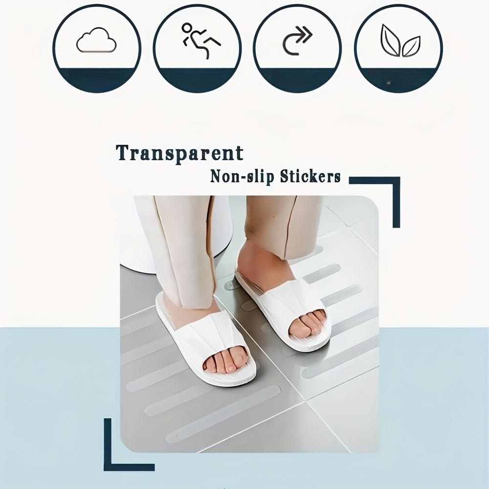 1/3 Pack Stair Steps Anti-slip Rubber Bathroom Bathtub Transparent Non-slip Stickers with Bathroom Shower Anti-slip Strip