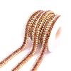 3 Rows Of Two Small And One Large Gold Bottom Claw Chain, Rhinestones, Intensive Diy Clothing Decorative Accessories