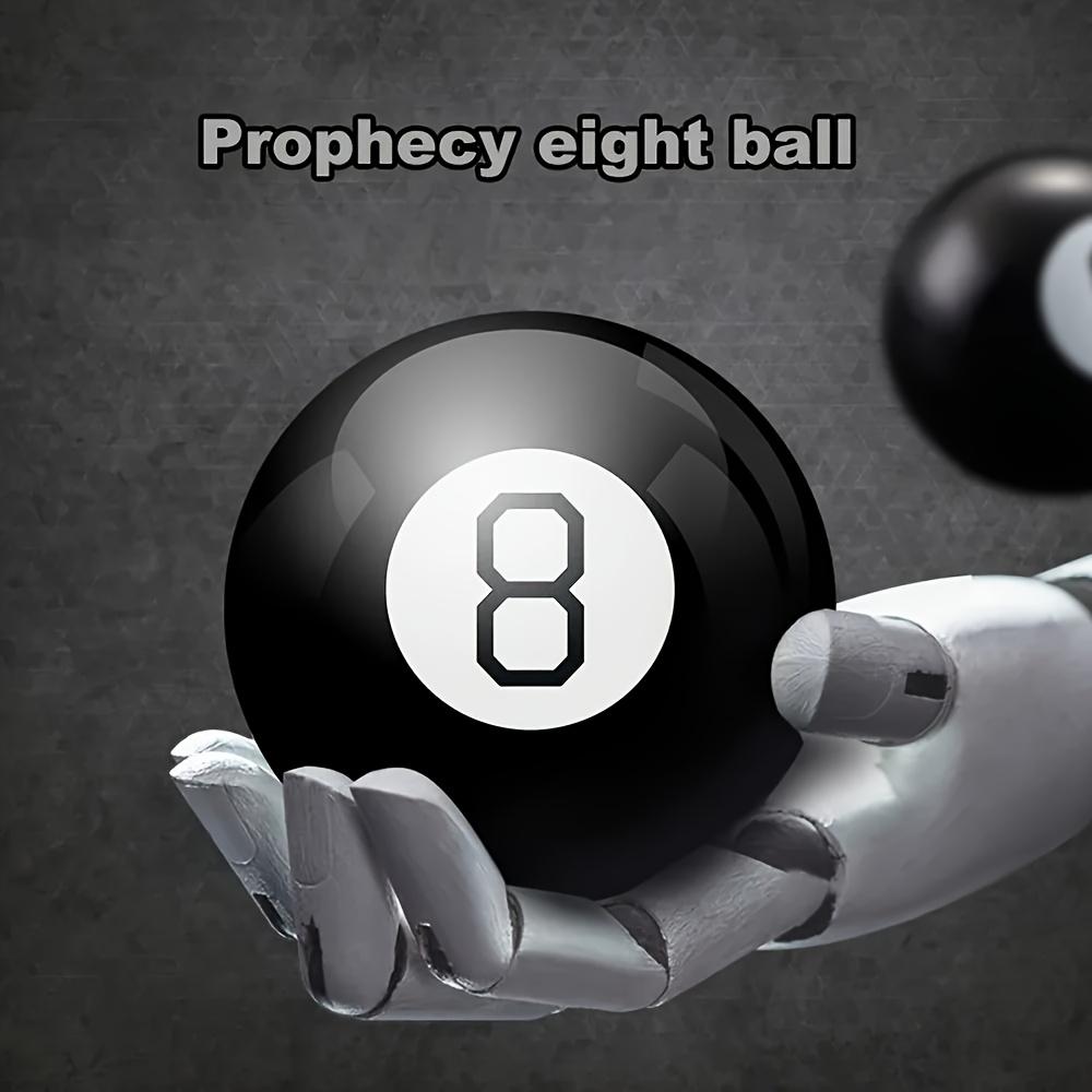 Magic 8 Ball - A Mysterious Answer Ball with a Glossy Black Exterior and White Number 8 Interior - Party Prediction Game
