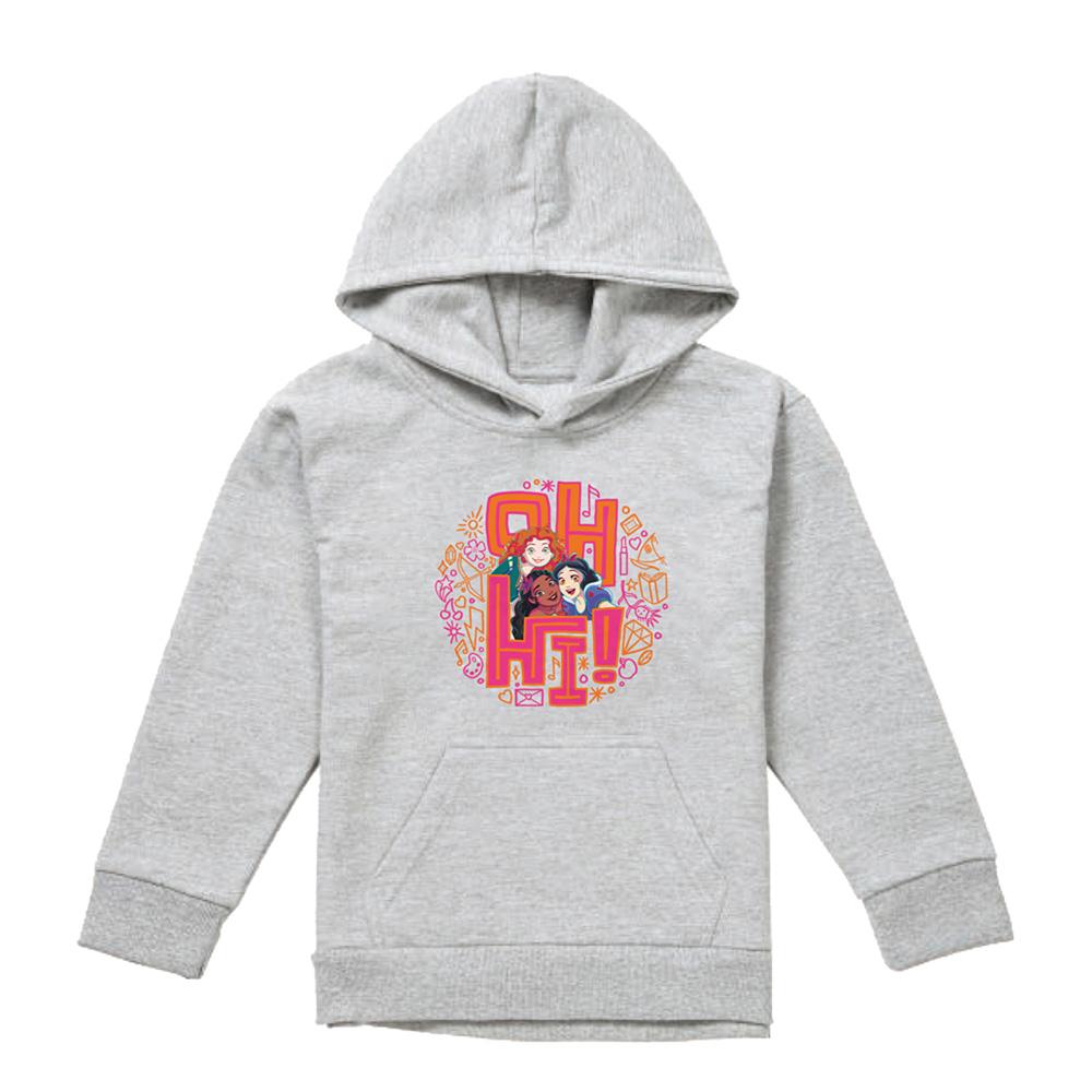 Disney Princess Childrens/Kids Oh Hi! Merida Moana Snow White Heather Hoodie