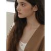 (925 Silver) Glim Pebble Long Necklace Nz2430