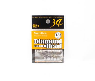 Thirty Four Jigkopf Diamantkopf 1,3 Gramm 5 pro Packung (2050)