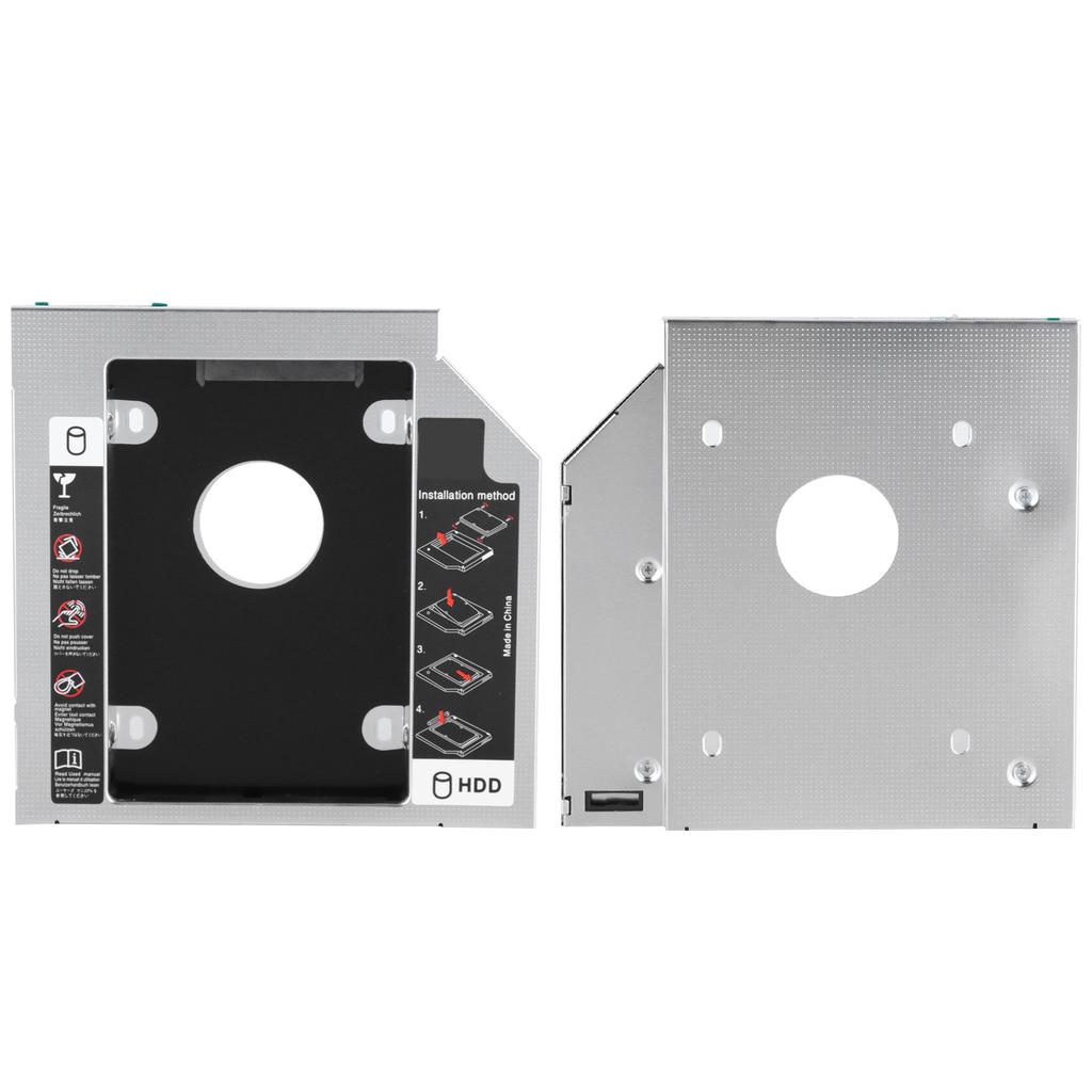 SATA3.0 HDD Caddy 9.5mm 12.7mm Universal Second Aluminum Alloy Computer Accessories for Laptop12.7mm (Not Inclube Hard