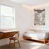 Vintage 'Horseshoes Rules' Metal Tin Sign with Rusty Edges, Artistic Retro Home Bar Man Cave Decor, Custom Novelty Iron Plaque f