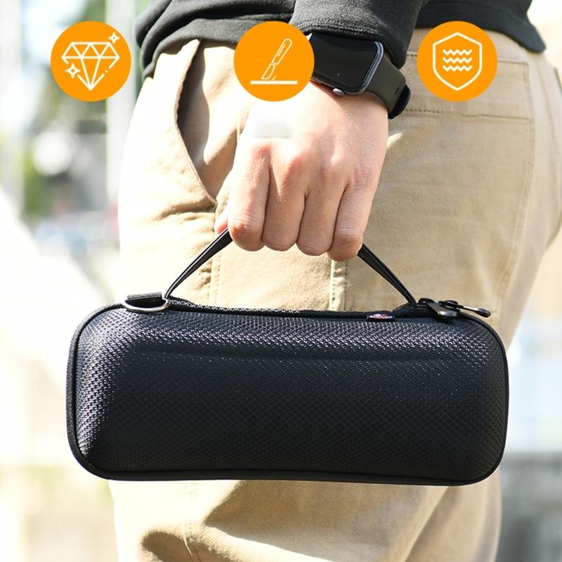 Hard Shell Case Storage Bag for ULT Field 1 Wireless Speaker with Adjustable Shoulder Strap and Double Zippers Design