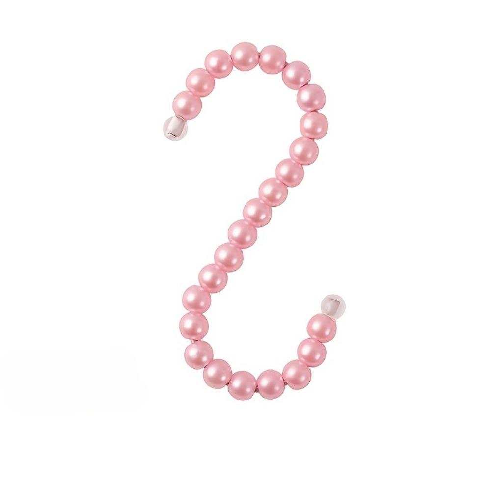 

1PC S Hook Pearl Hanger Pearl Hanger Hook Plastic Hook Light Luxury рожевий