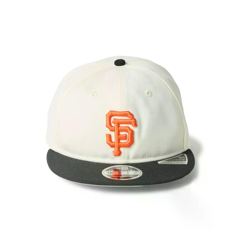 New Era RC9FIFTY MLB Flat Visor Snapback Chrome Powered by GORO One Size Fits San Francisco Giants Free Size Cap, Black, (MIN-NANO), All, / 940,