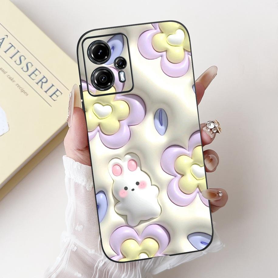 For Motorola Moto G13 G23 Case Lovely Panda Daisy Painted Cover Soft Silicone Phone Case For Moto G23 G 13 MotoG13 MotoG23 Coque