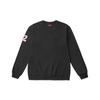 Skechers Letter Print Knitted Pullover Vintage American Sweatshirt Men Sweatshirt Black L319M036-0018S