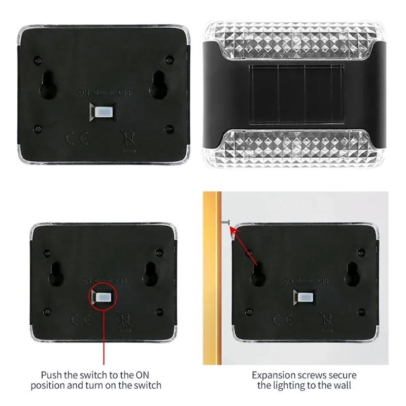 Waterproof LED Solar Lamp Outdoor Garden Ambient Lighting Decoration Up & Down Lights Stair Yard Fence Color Change Wall Light