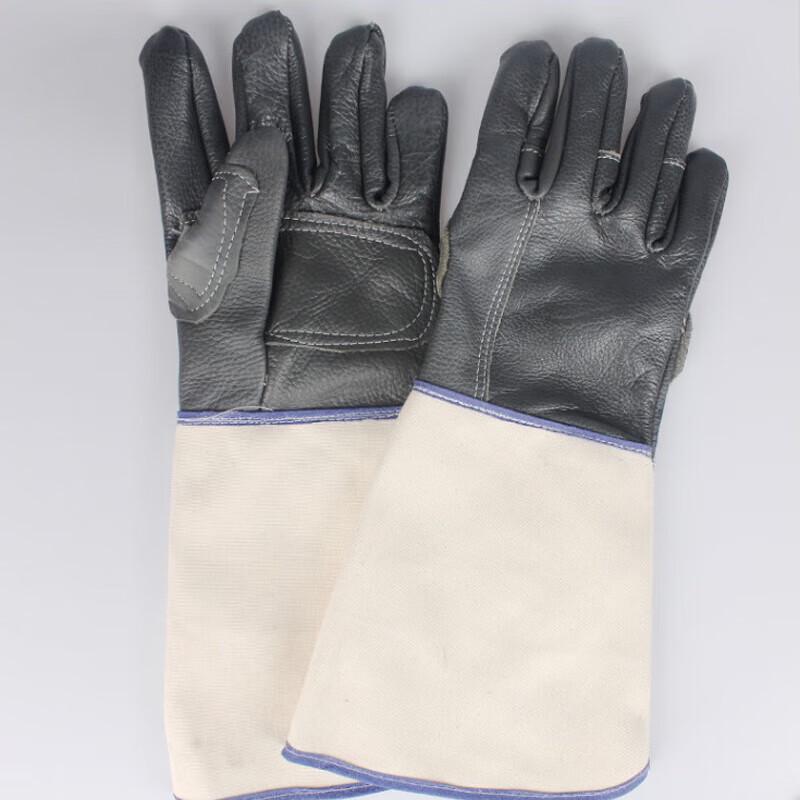 Gongtai Extended Cowhide & Canvas Welding Gloves