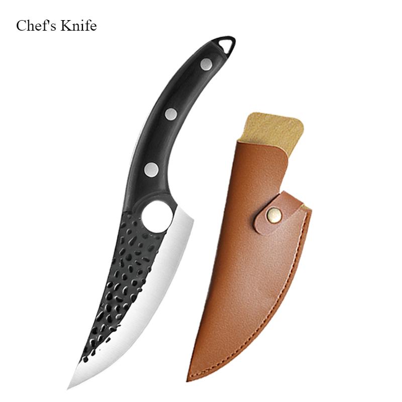 Hand Forged Butcher Cleaver Knife High Quality Chef's Knife Set Multi-purpose Knife Stainless Steel Household Kitchen Fish Knife