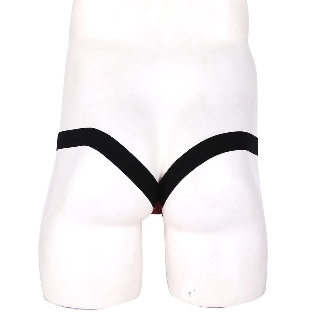 Mens Hollow Out Breathable Stretchy Open Back Jockstrap Bikini G-string Thong Underwear