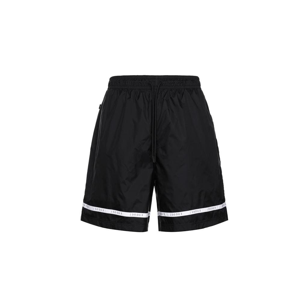 Jordan Essentials Sports Woven Drawstring Mid-Waist Shorts Men Bottoms Black DX9692-010
