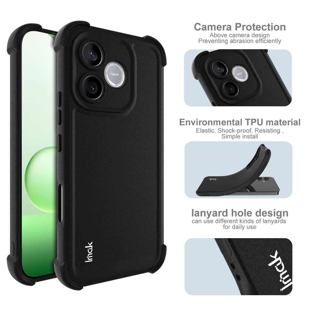 For Honor 600 Lite 5G Phone Case IMAK Shock-resistant Soft Case