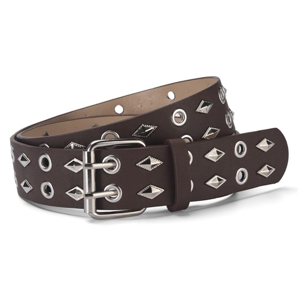 Luxury Design Business Waist Belt Retro Punk Waistband Trendy Rivet Belt  Paired with Skirts Jeans