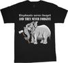 Mens T-Shirt Funny Saying Elephants Gifts Mens Graphic Tee