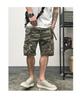 Herren Camouflage Cargo Shorts: Mittellanger Militärstil, Outdoor-Freizeitbekleidung mit mehreren Taschen
