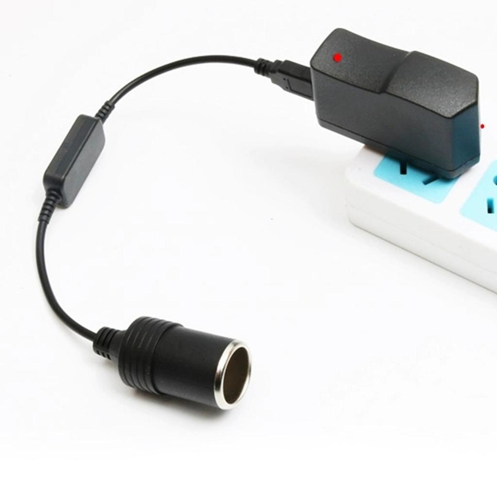 1Pcs 5V 2A USB DC To 12V 60W Car Cigarette-Lighter Socket Female Power Converter Adapter Cable For Electronics Auto Accessories