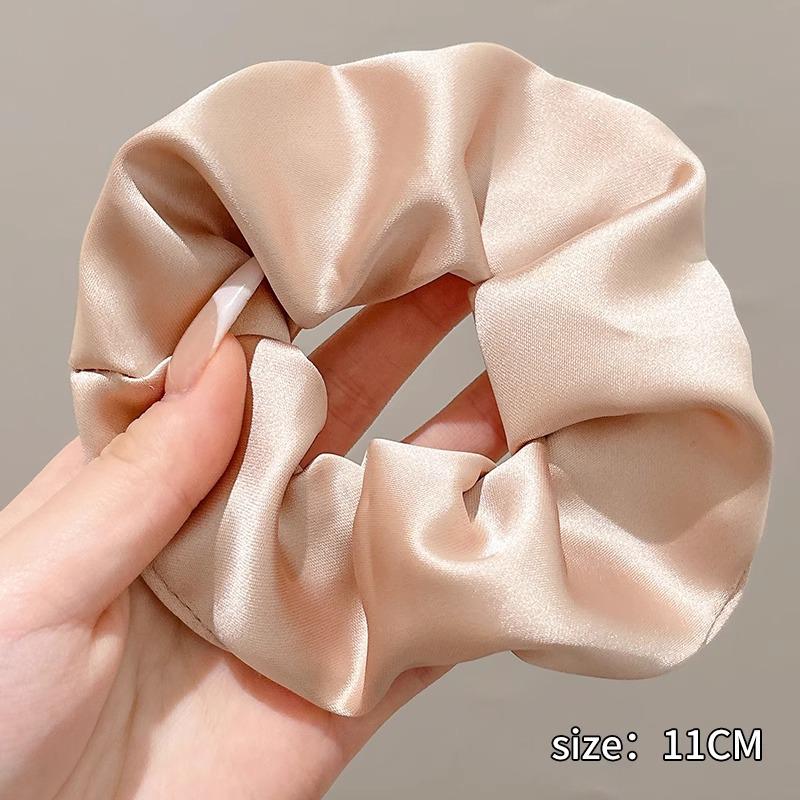 Extra Large Satin Scrunchie: Elegant Women's Hair Tie & Ponytail Holder