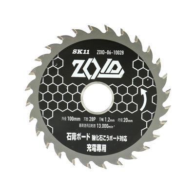 SK11 ZOID Saw Blade for Cordless Circular for 100mm X Carbide-tipped Saws, Drywall, 28T, ZOID-06-10028