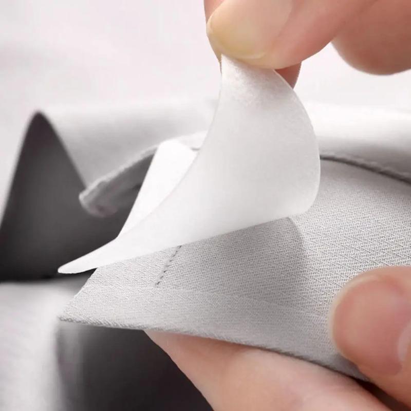 100 Stück Selbstklebende Kragenfixierpads Kragenstyling-Klebeband Verzieht sich nicht Hemdkragen-Schutzpolster Hemdkragen-Stützpolster