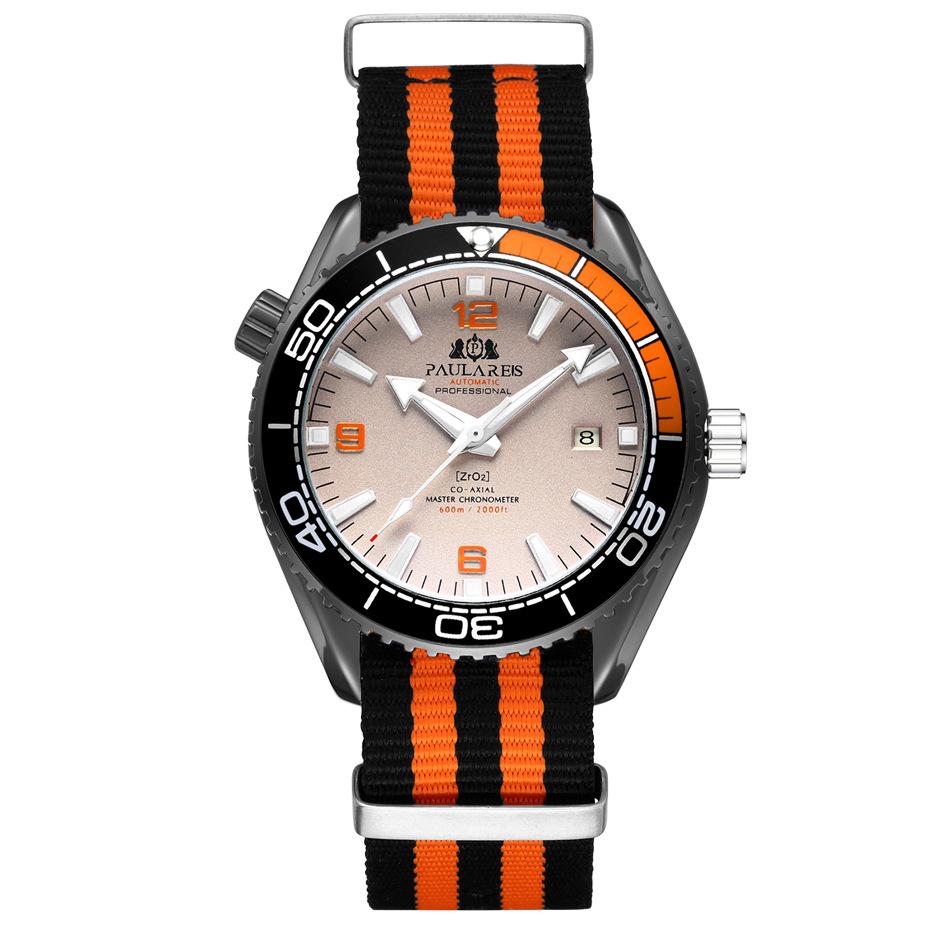 Paulareis Fully Automatic Mechanical Luminous Classic Canvas Strap Men's Watch