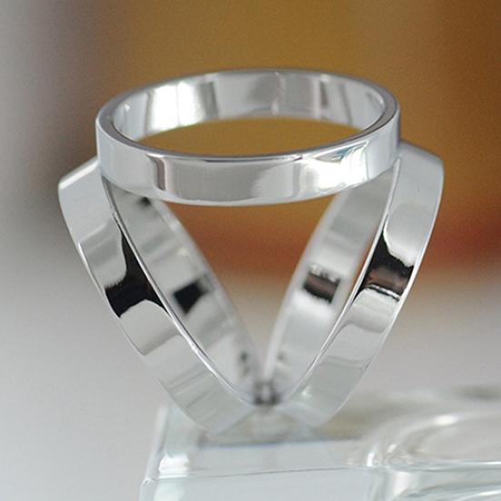 Mote Rose gullbelagt trio skjerf ring silke skjerf spenne klips lysbilde smykker