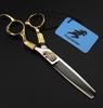 6" Freelander Gold Diamond Hairdressing Scissors (440C TB-64) with Pouch