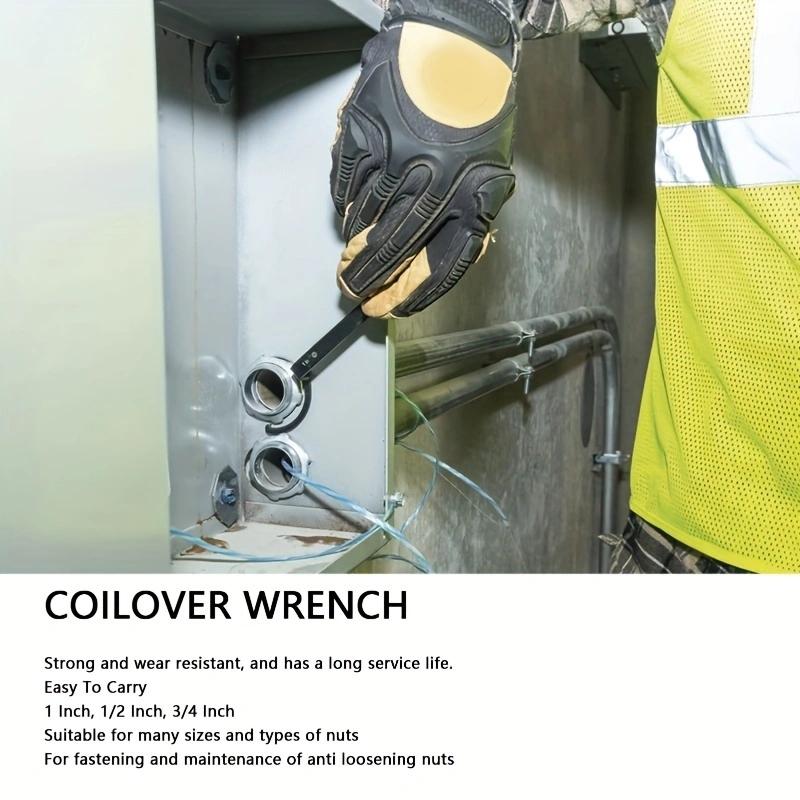 1inch 1/2inch 3/4inch 3PCS Conduit Lockout Wrench C-Shape Alloy Steel Wrench For Tight Spaces Tightening Or Loosening Nuts