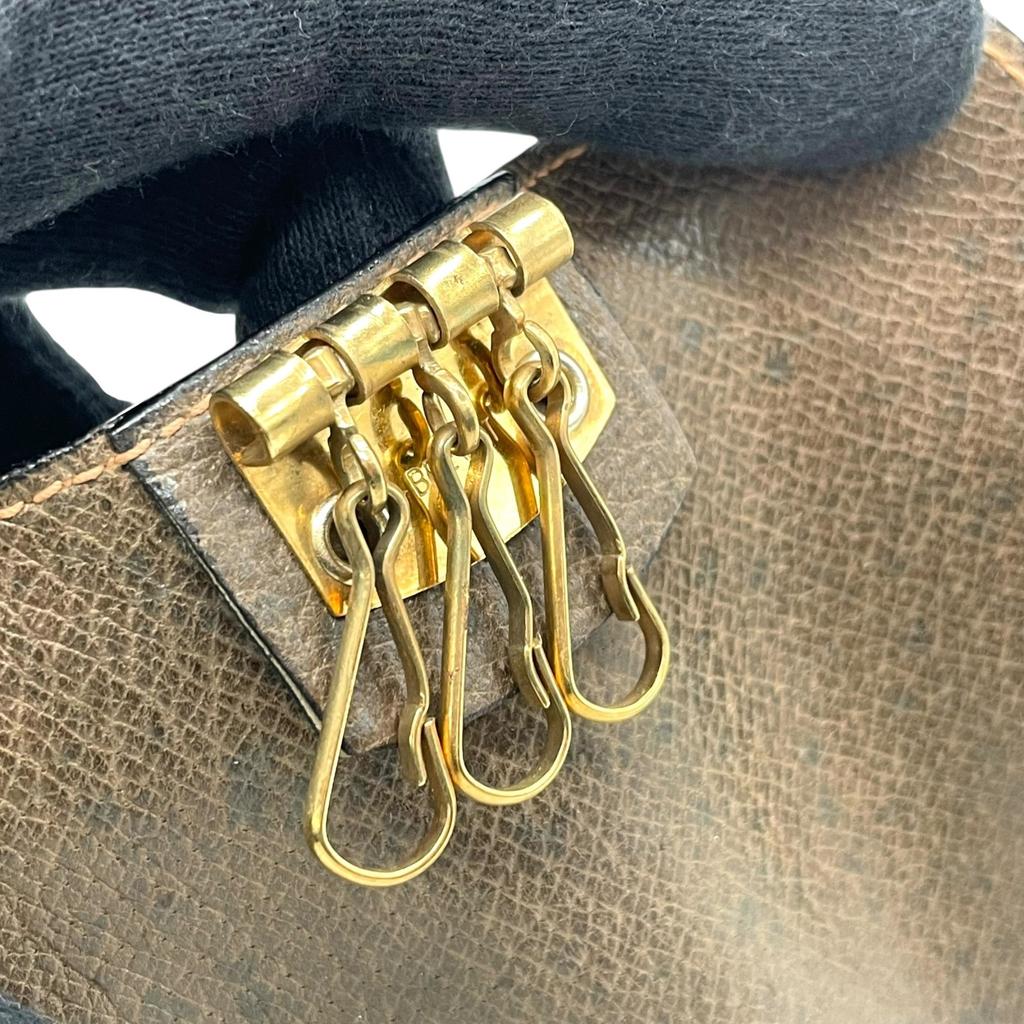 Used GUCCIKey Holder  Brown Leather Unisex