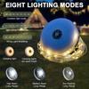 1pc Multifunctional LED Camping Light with Warm White and RGB String Lights, Rechargeable LED Ambient Magnetic String Lights Tent Light
