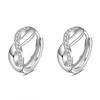 D Color Sparkling Moissanite Earrings 925 Sterling Silver Classic Shining Circle Hoop Earrings For Women Fine Jewelry