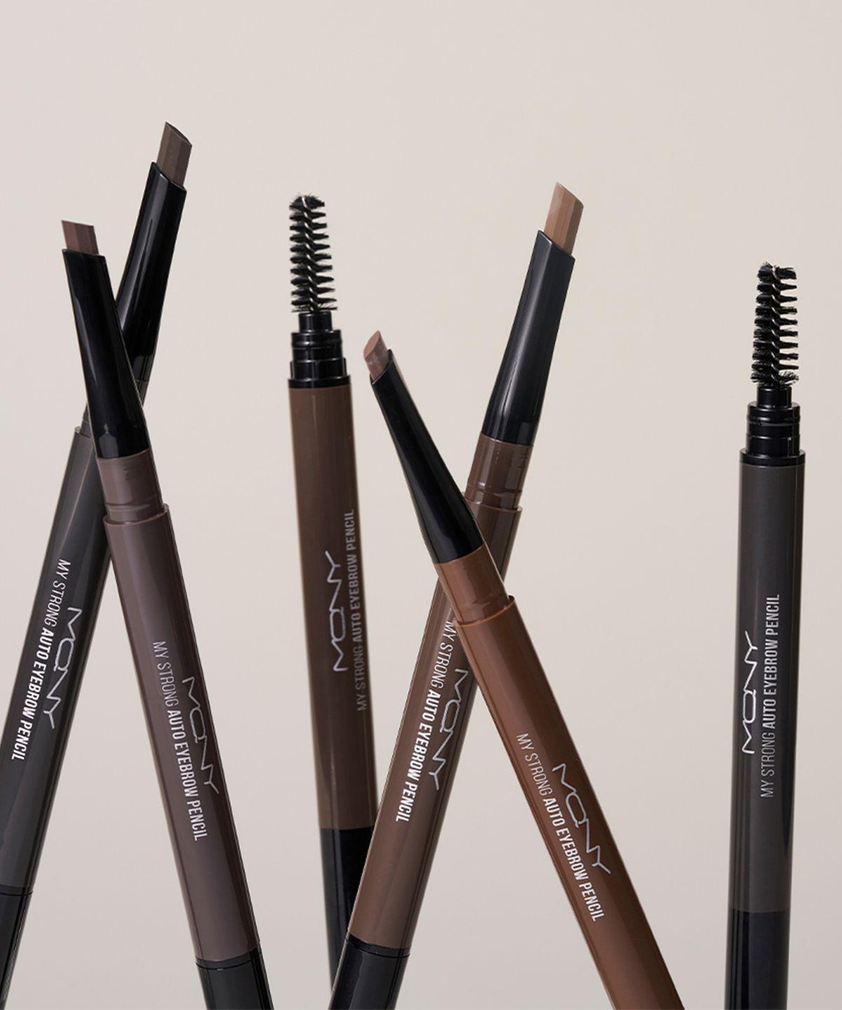 My Strong Auto Eyebrow Pencil / Smudging-proof Hard Formula Brow 4 Colors Natural Brown (Auto)