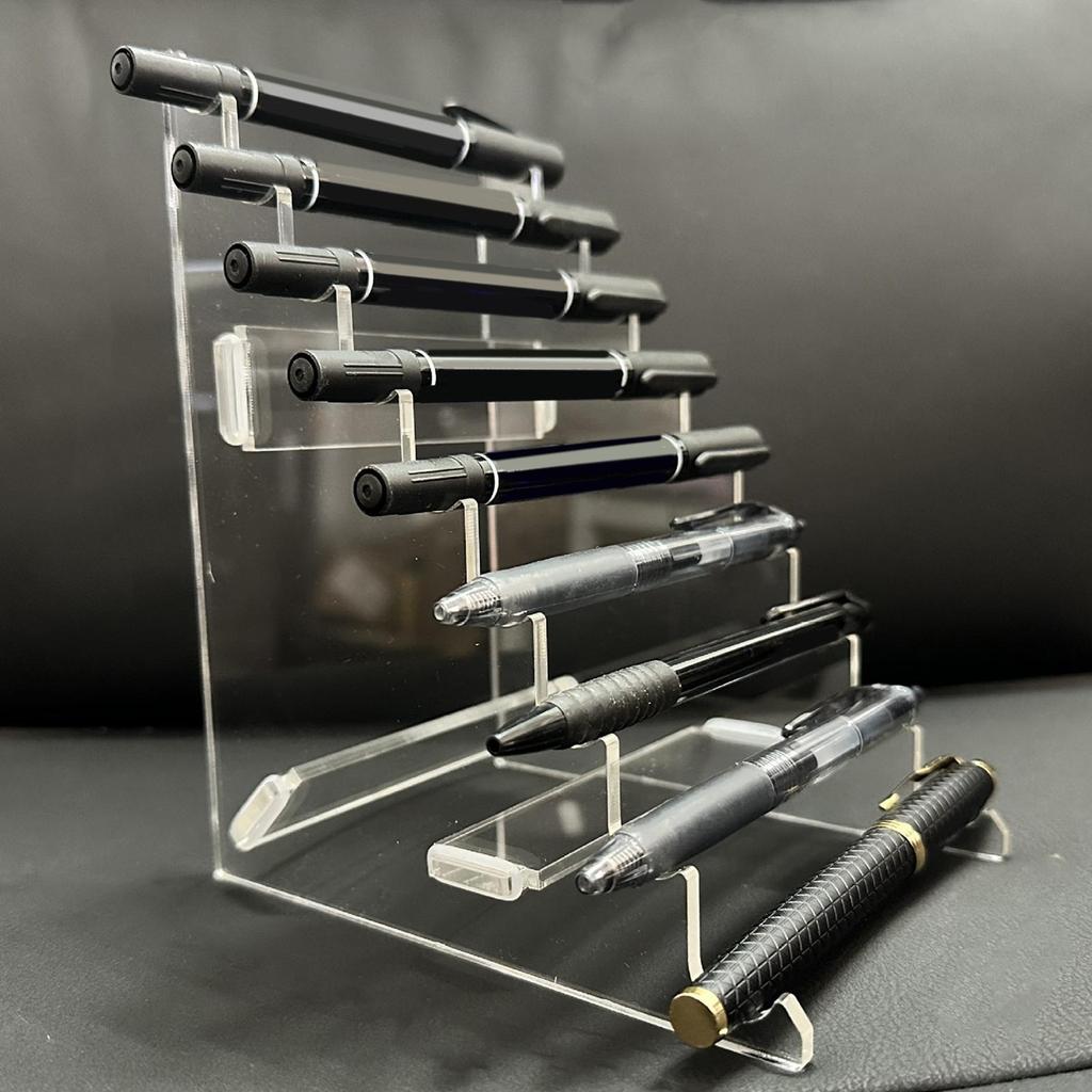 Clear Pen Holder Desktop Storage Organizer Art Supplies Acrylic Brush